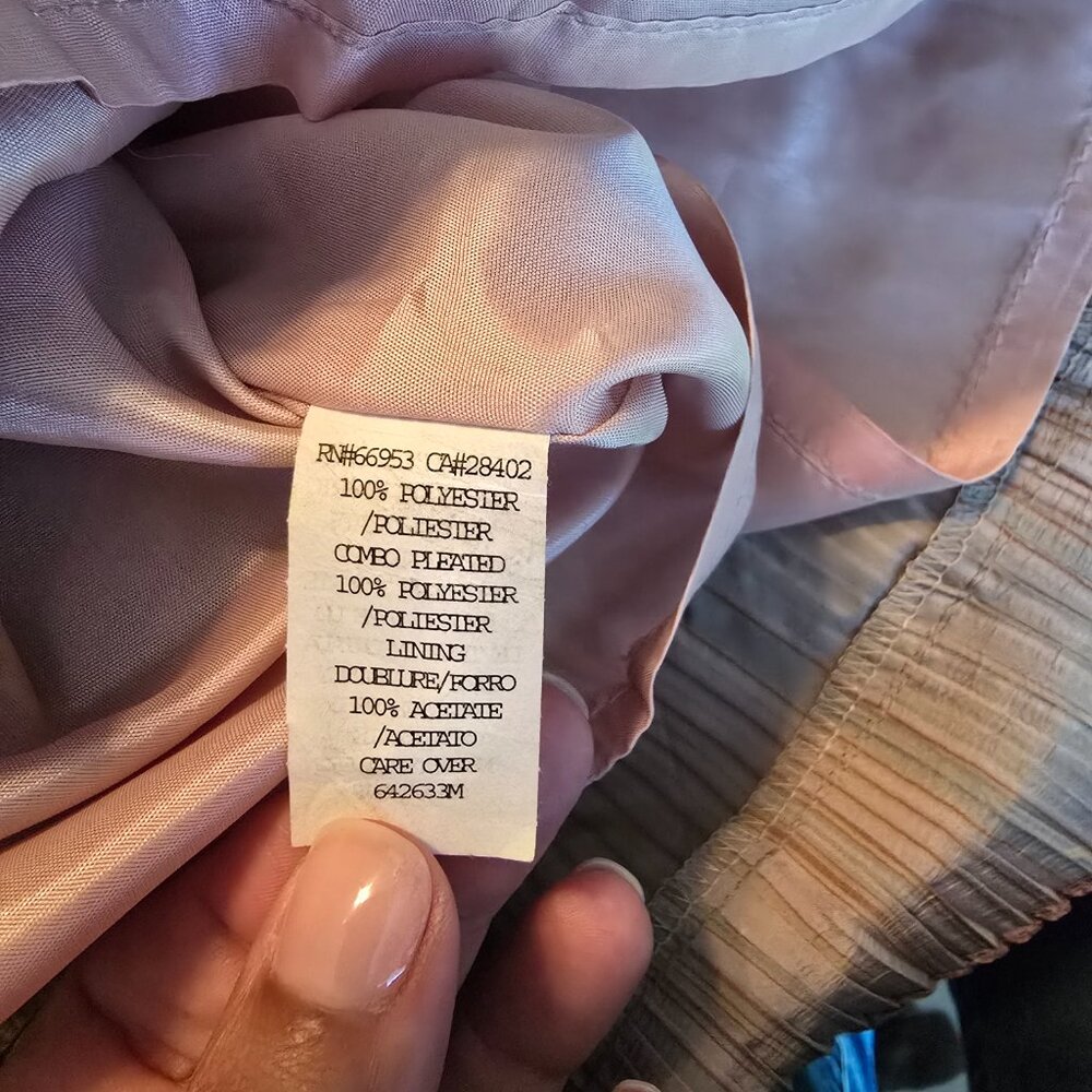 CYNTHIA by CYNTHIA STEFFE Size 6 Womens Tiered Skirt Mini Pleats Fall Colors - Picture 14 of 15